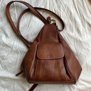 Genuine leather backpack